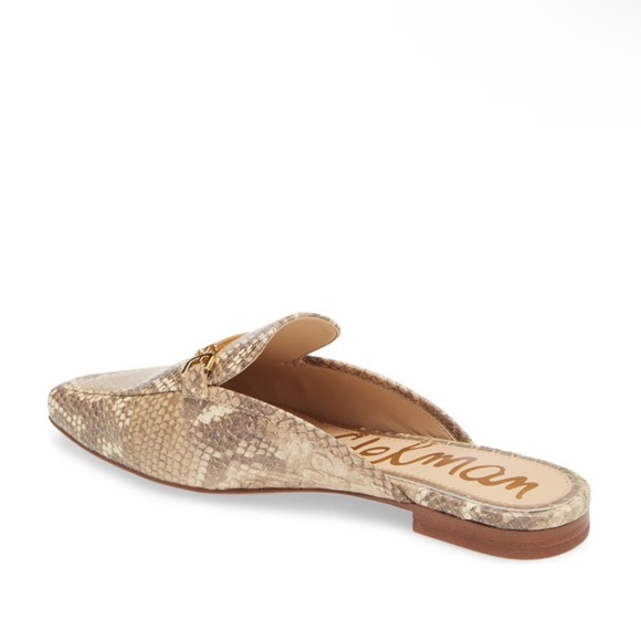 Sam Edelman mules slip on Evelan in Wheat Snake flats size 7.5 - Picture 4 of 15